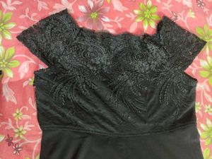 Elegant Black Lace Dress
