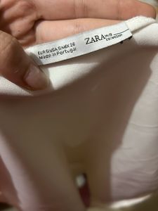 Zara White Sleeveless Top