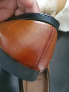 Brown Loafers with Bow Detail