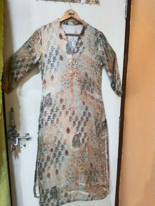 Aaya Printed Tunic Kurti And Pant 🌷