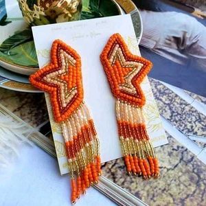 Star Beaded Dangle Earrings🎃