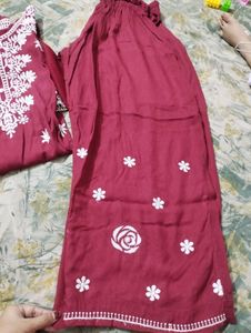 Beautiful Maroon Suit Set