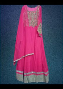 Elegant Pink Ethnic Gown