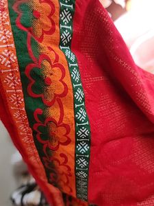 A line Stitched Red Kurti