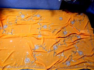 Sequence Saree .with Peticoat And Blouse