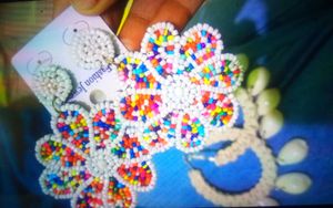 Shell &amp; Beaded Earrings