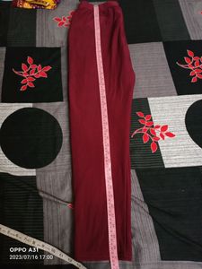 Mahroon Colour Jagging For Women Good Condition Size 32