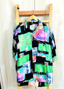Colorful Patterned Shirt Size-46-48