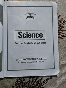 Class 9 Science Book - Haryana Board