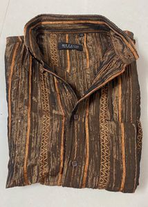 Stylish Brown Striped Shirt