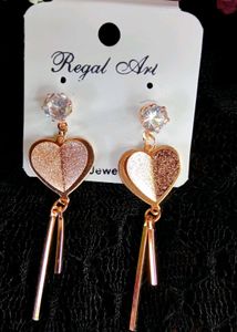 Heart Drop Earrings