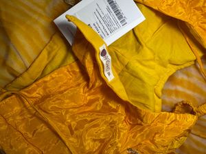 Aaccho Pre Draped Yellow Saree