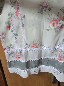 XL Pista Green Floral Print Kurta
