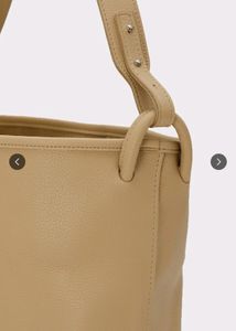 Twenty Dresses Beige Textured Oversized Tote Bag