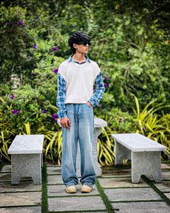 Baggy Jeans &amp; Layered Top all size