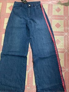 Wide Leg Denim Jeans
