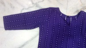 Purple Striped Short Kurta 💜