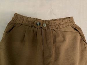 Brown Wide-Leg Trousers