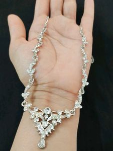 Elegant silver diamond Jewelry Set