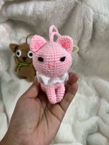 Price Drop Crochet Kitty Bag Charm