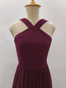 Sale🎊🎉Elegant Burgundy Maxi Dress