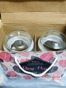 Glass Jar with Lid (Set of 2)