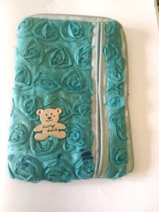 Blue Colour Roses Design Wallet