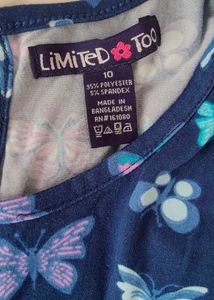 Blue Butterfly Girl Playsuit