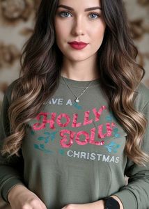 Festive Holiday Graphic Sweatshirt