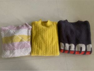 Fluffy Knit Sweaters - Set of 3