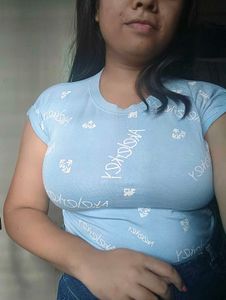 Blue Cute Top