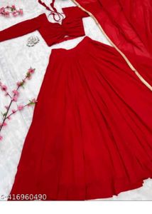Red Lehenga Choli Set