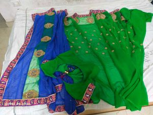 Elegant Saree with stitched blause