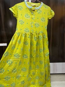 Green Printed Kurthi