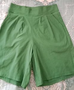 Green💚Korean High Waist Stretchable Shorts