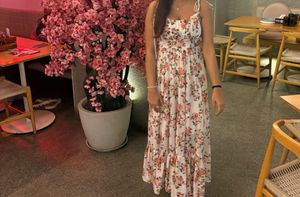 Flair Floral Ruched Dress