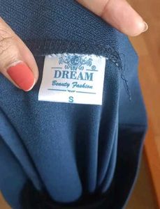 Elegant Navy Blue Ethnic Skirt