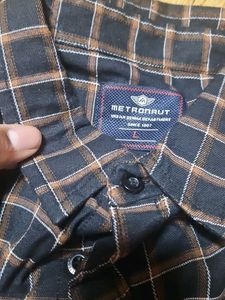 Metronaut Plaid Button-Down Shirt