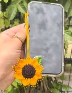 Crochet Sunflower Charm