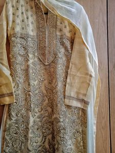 Combo New Boutique Kurta Pant Dupatta For Festive