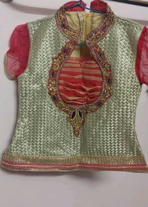 Red &amp; Gold Lehenga Choli Set