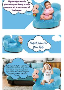 Cotton Baby Soft Plush Cushion Sofa Seat-Monkey