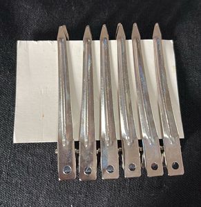 Metal Hair Clips - 6 Piece Set