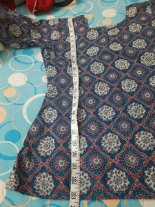Pure Cotton Hakooba Print Top Wear Office College