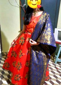 lehenga shirt and dupatta (without blouse)