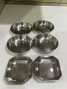Set of 6 Stainless Steel Bowls