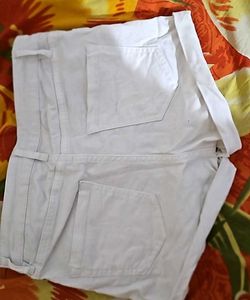 H&amp;M White Denim Shorts