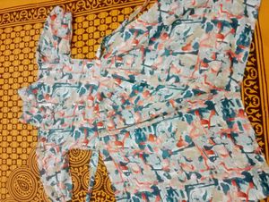 Abstract Print Dress for 10 year old girls