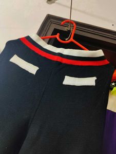 Chic Colorblock winter Knit Pants