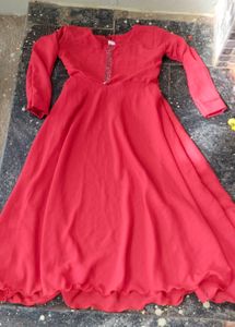 Women Full Sleeve Anarkali Dress
